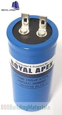 Royal Apex 2 PIN PVC Round Motor Start Capacitor