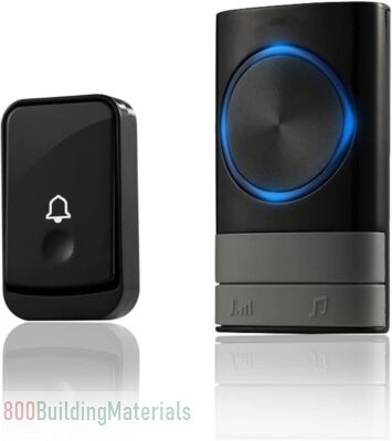 TDOO Wireless Doorbell, Waterproof Door Bell Chime Kit Alarm