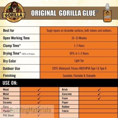 Gorilla – 2 Ounce Glue Adhesive 50001