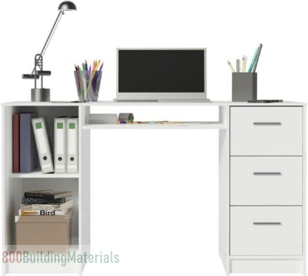 MADESA Home Office Computer Writing Desk with 3 Drawers ‎9400091
