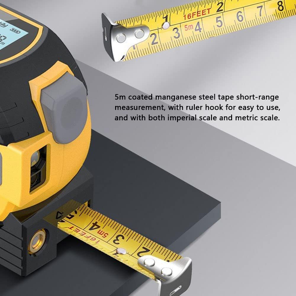 Moniss 3in1 Laser Rangefinder 5m Tape Measure Ruler