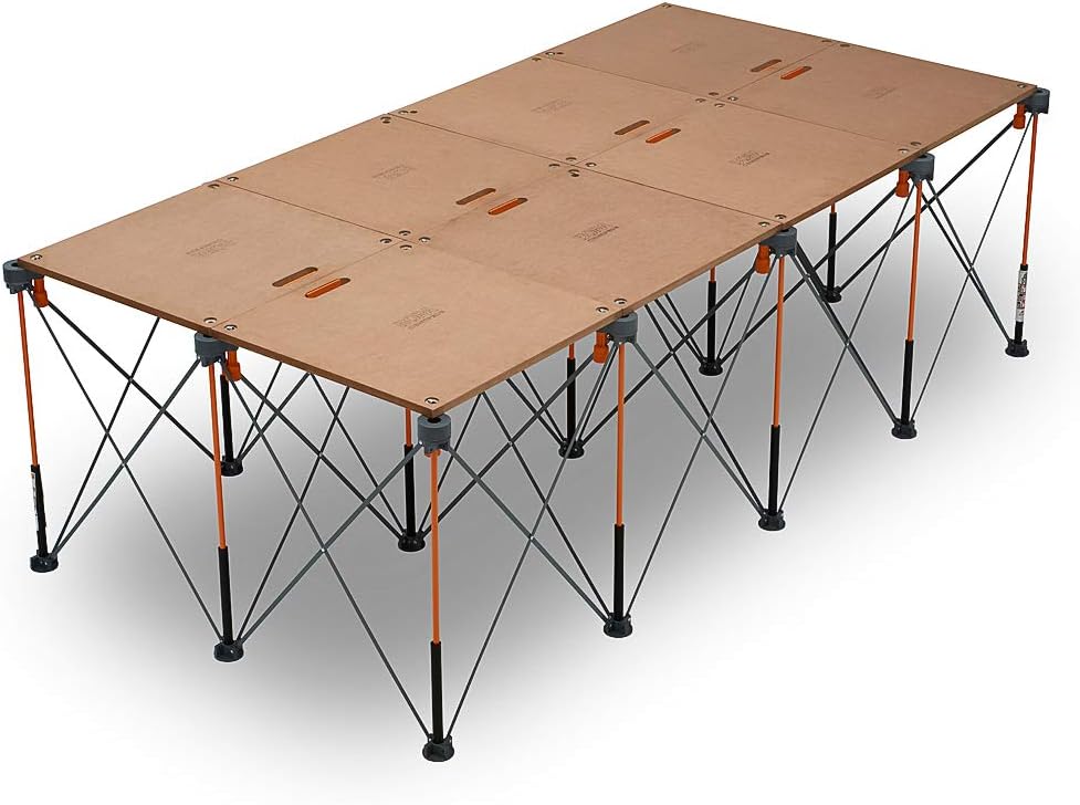 BORA Centipede Folding Table Top – 24 x 48 Inch – Brown – CT22N