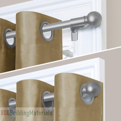 Maytex Twist And Shout Easy Install Tension Window Curtain Rod 6091