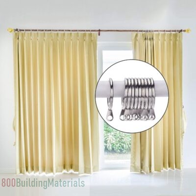 VELEGO 40 Packs Metal Drapery Curtain Rings ‎VELEGO202310070001