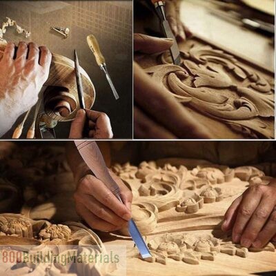 DELFINO Wood Chisel Carving Professional Carpenters Tool Set Wood Carving Tools