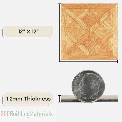 Achim Home Furnishings Nexus 12-Inch Vinyl Tile – FTVWD20120