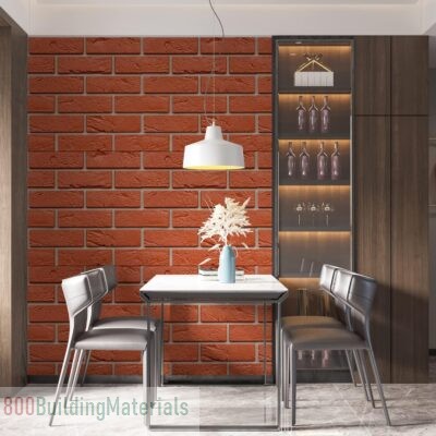 PAPER PLANE DESIGN Self Adhesive Wall De-cor- 2 X 12 Feet-Red- ‎brickwallan6