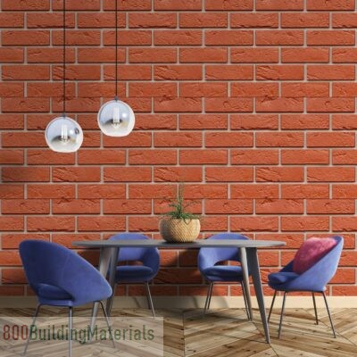 PAPER PLANE DESIGN Self Adhesive Wall De-cor- 2 X 12 Feet-Red- ‎brickwallan6