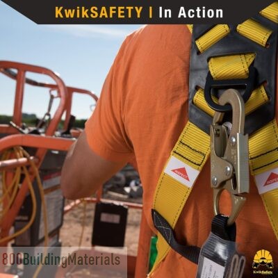 KwikSafety 4 PACK TORNADO 1D Fall Protection Full Body Safety Harness