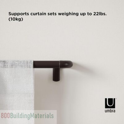 Umbra Twilight Single Curtain Rod Set 242732-797-REM