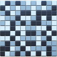 ROMAN Swimming Pool Tiles Mosaics 2 Sqm White & Blue- Mcs630836