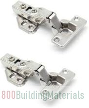 Walmeck Stainless Steel Soft Close Cabi-net Hinges-Silver-HALF HINGES