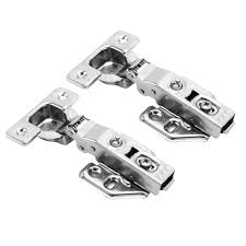 Walmeck Stainless Steel Soft Close Cabi-net Hinges-Silver-HALF HINGES