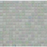 MOSCYCLE Swimming Pool Glass Mosaic- White & Blue-620401