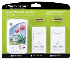 Terminator Digital Wireless Doorbell- TDB 014BBAC-13A