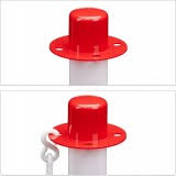 RELAXDAYS Chain Barriers-6 Parking – Red & White-ZHE-363297