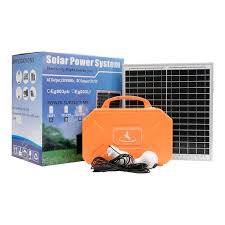 Ziya Solar Power System & Light with Battery Set – Orange- ZS-313587