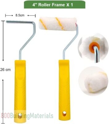 BOBBYQ Paint Roller for Walls and Ceilings Set 9pc