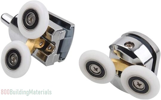 ELECDON Shower Door Rollers, 23mm Sliding Shower Doors Wheels Replacement Roller Runner