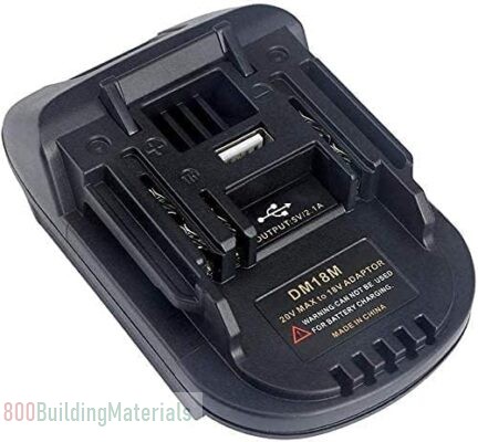Awokee Battery Adapter Compatible with Dewald Milwaukee dm18ma