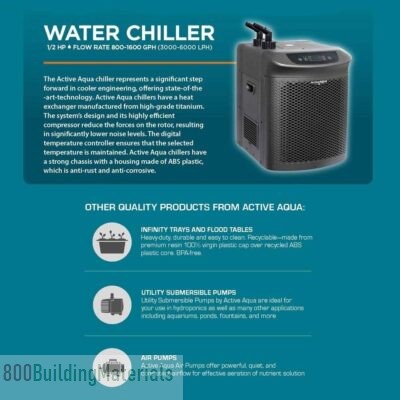 Active Aqua Hydroponic Water Cooling System AACH50HP