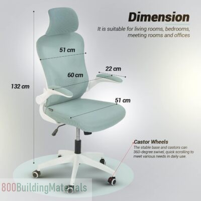 DROGO Premium Ergonomic Office High Back Computer Chair w/ Mesh DGC101
