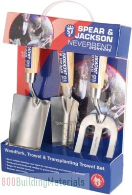 Spear & Jackson Never bend Stainless Garden Tool Set 3056GS/12