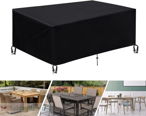 ARCHAEOPTERYX Waterproof Outdoor Furniture Cover 128″ L x 82″ W x 23″ H