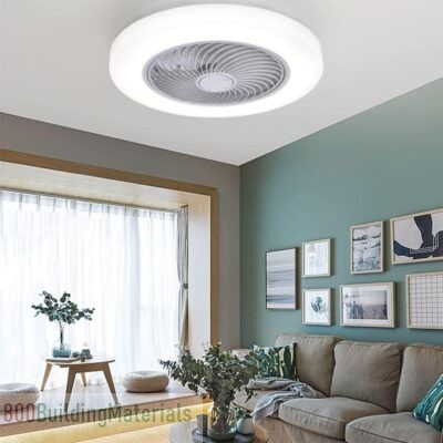 TDOO Ceiling Fan with Lights Low Profile Flush Mount