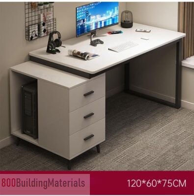 NKX Computer and Multifunction Table Home Office Workstation 120 CM with 3 Drawers COMPUTERTABLE124