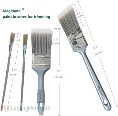 Magimate Paint Roller Brushes Set Featuring Smooth Roller Covers