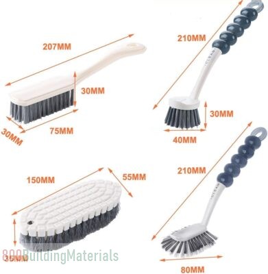 AMERTEER Deep Cleaning Brush – 4 pk