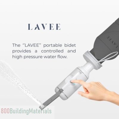 LAVEE Portable Electric Bidet with Foldable 600ml Bottle