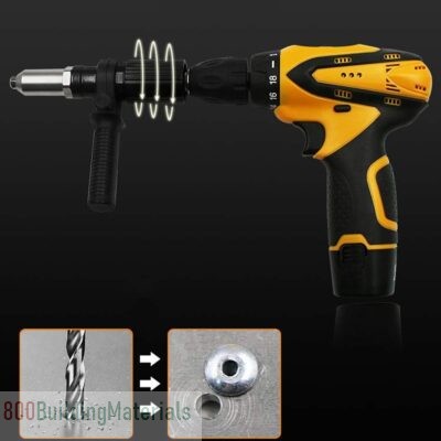 Gecheer Electric Rivet Nut Machine Core Pull Accessories Attachments Cordless Riveting Drill