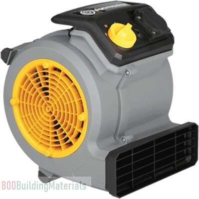 Vacmaster Air Mover Cooling Fan – Low Noise 3 Speed Setting Portable Floor Fan and Dryer AM1202-01