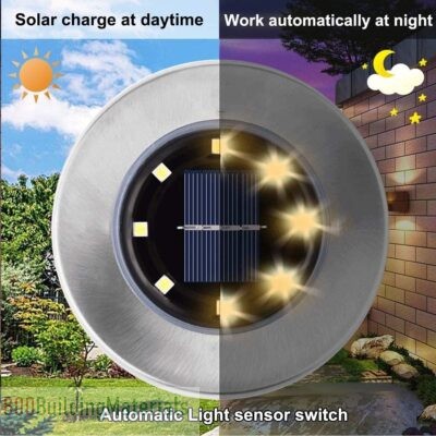Rayolon Solar Ground Lights, Upgraded Outdoor Garden Waterproof Bright in-Ground Lights