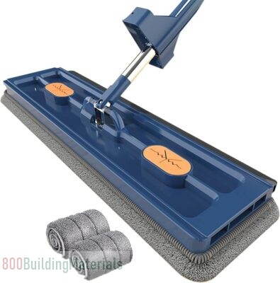 YLMKDE Large Flat Mop and Scalable Bucket with Wheels AECG33