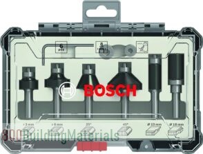 Bosch Professional 2607017469 Edge Milling Cutter Set, Colour, 8 Mm