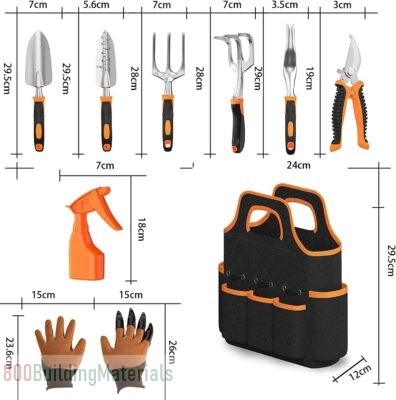 Angju Gardening Tool Set Aluminium Alloy Garden Tools Kit 1