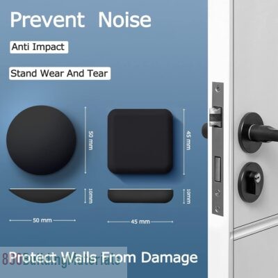 MAKINGTEC Door Handle Silicone Crash Pad Stoppers Wall Protector