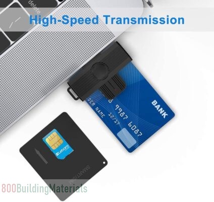 MAKINGTEC USB Smart Card Reader, Portable CAC Smart Card Reader, Universal Access Card Adapter WK7160