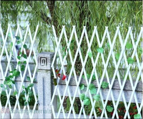 LINGWEI Portable Expendable Wooden Garden Fence ZLWLG
