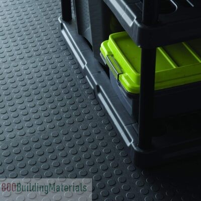 VERSATEX Garage Floor Square Plastic Coin Top Interlocking ‎11N-53218X18C8Floor Tiles