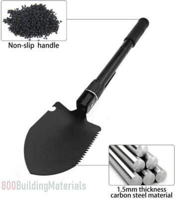 Military Folding Shovel Multipurpose Tool For Outdoor -25 x 10 x 10 Cm