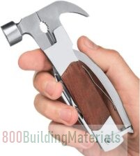 KASTWAVE 14-in-1 Stainless Steel Multitool Solid Wood Lifesaving Hammer