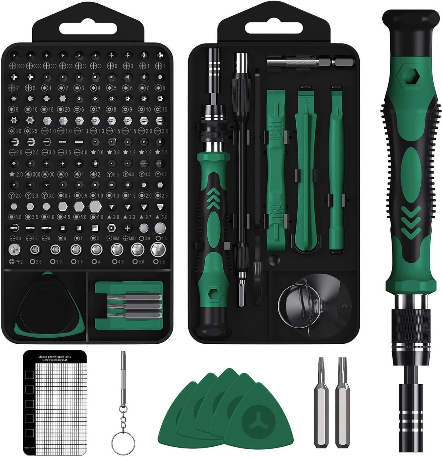 Anspect Precision Screwdrive130 in 1 with 120 bits Magnetic Screwdriver Bit Kit