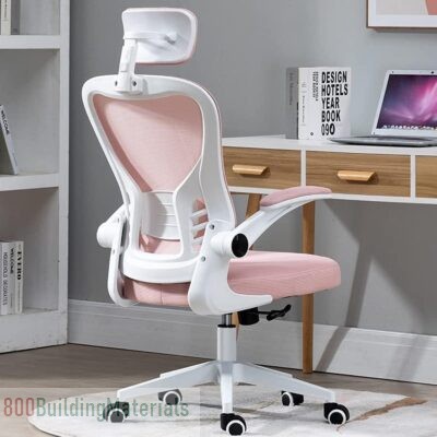 LIMOS Ergonomic Office Chair Flip-up Armrests (Pink) MBC-1