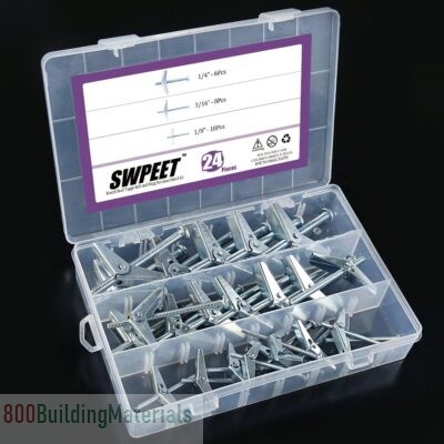 Swpeet Hanging Heavy Toggle Bolt and Wing Nut A720