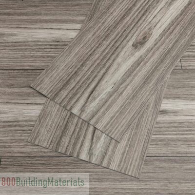 VEELIKE Grey Wood Effect Vinyl Floor Tile