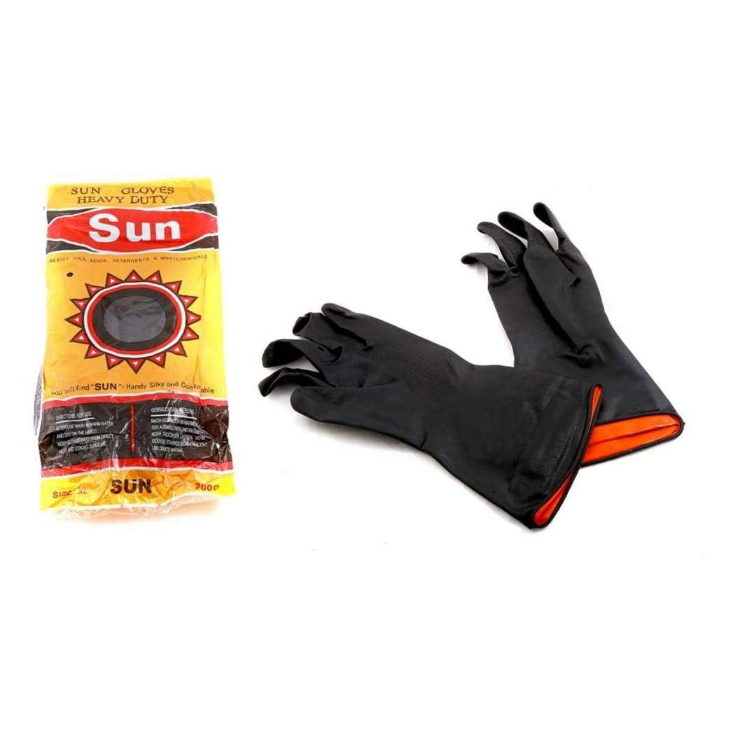 Latex Rubber Gloves 100 Gram- Black